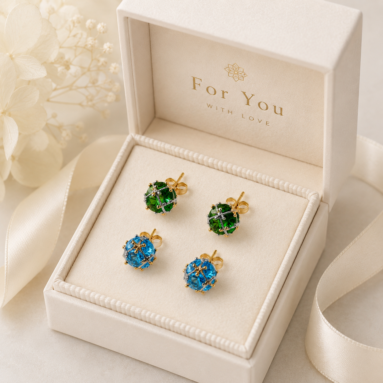 Crystal Rhinestone Disco Ball 7 mm Post Stud Earrings Glitter Ball Studs Earrings
