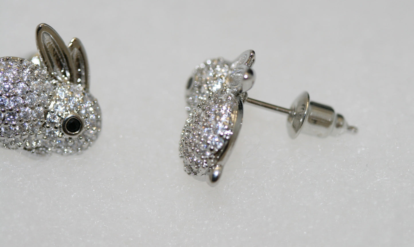 Crystal rabbit earring Easter rabbit bunny earrring