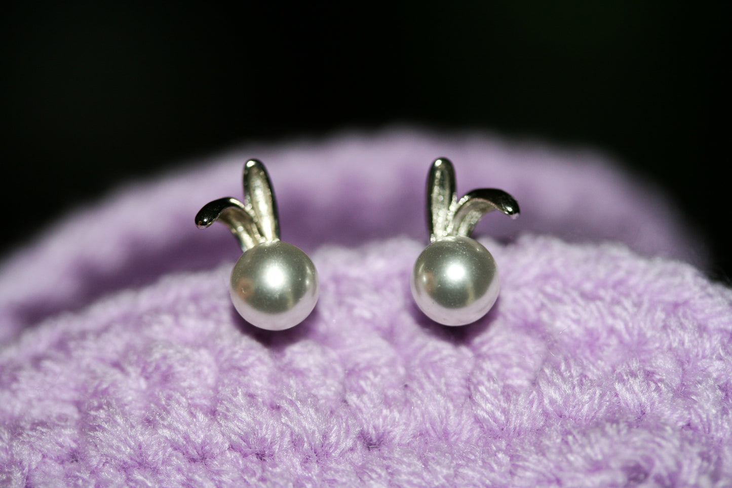 Rabbit Big Pearl Earrings Cute Pearl Animal Studs Earrings for Women CZ Bunny Studs Earrings Rabbit Earring for Animal Lover Jewelry