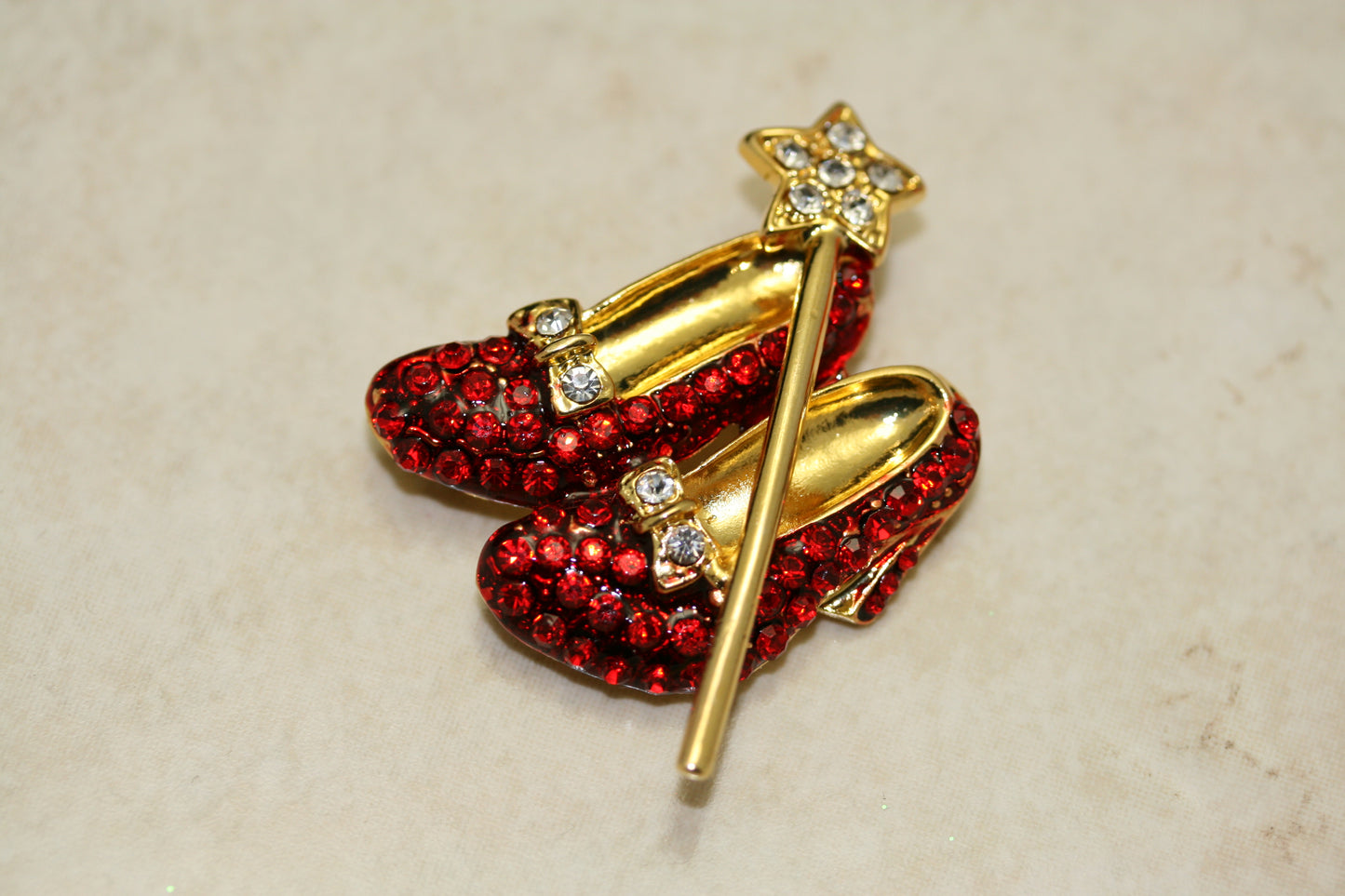 Just Love Jewels Wizard of Oz Pave Austrian Faceted Crystal Dorothy Shoes Brooches Pin