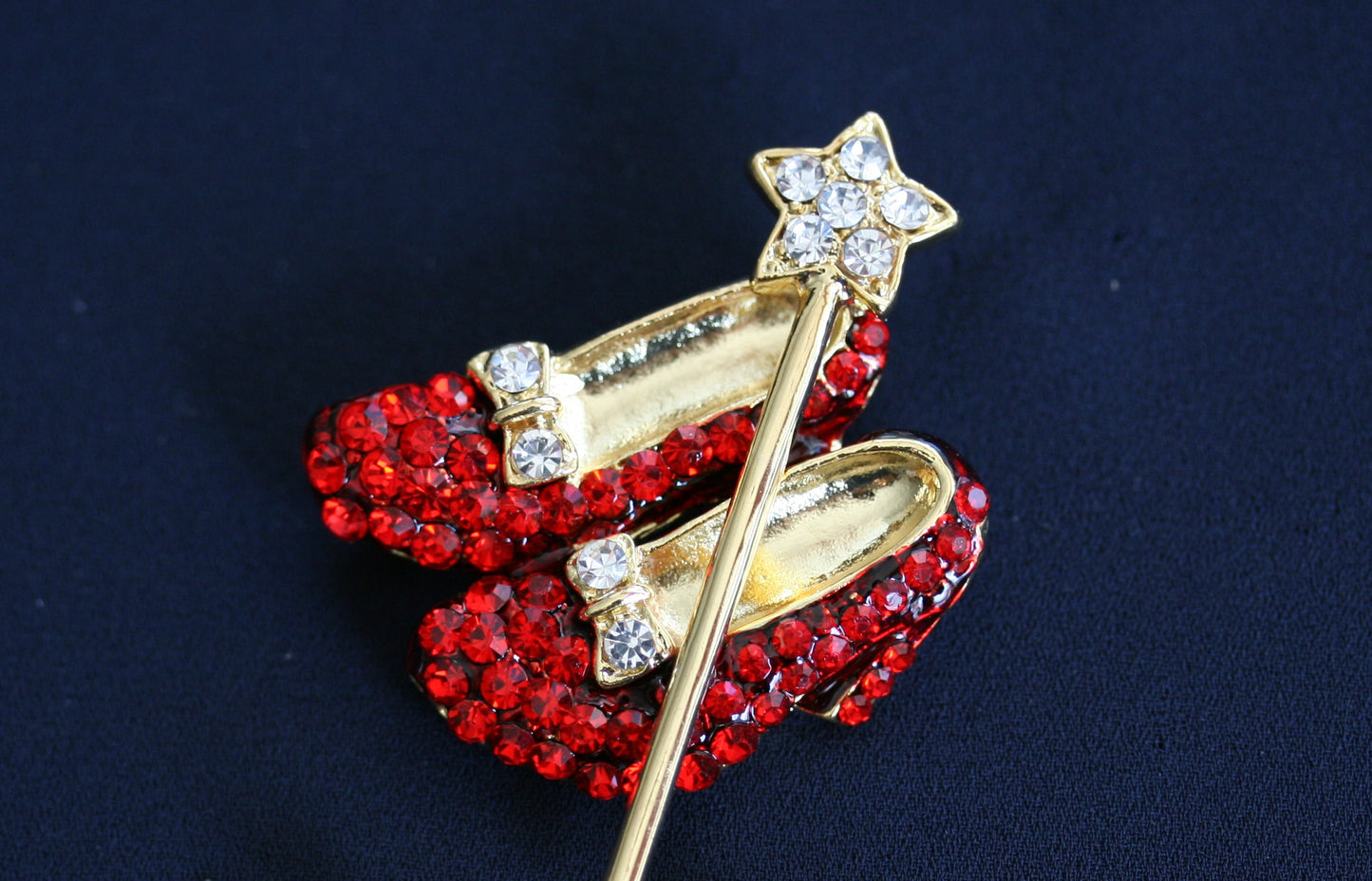 Just Love Jewels Wizard of Oz Pave Austrian Faceted Crystal Dorothy Shoes Brooches Pin