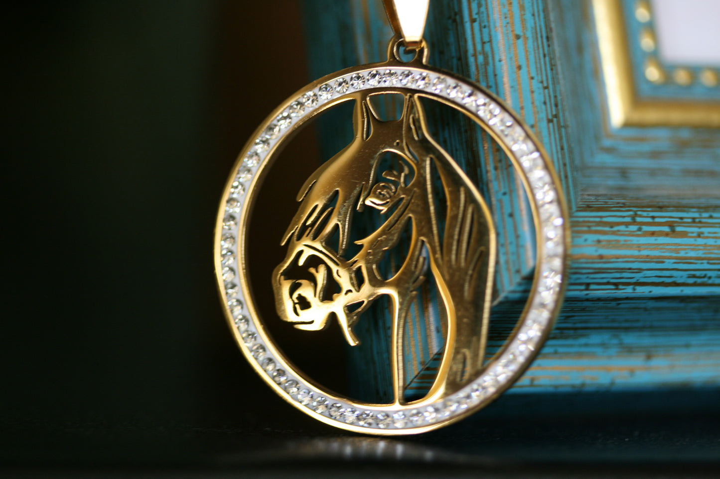 Stainless Steel Horse Necklaces Horses Head Pendant Necklace for Men Women