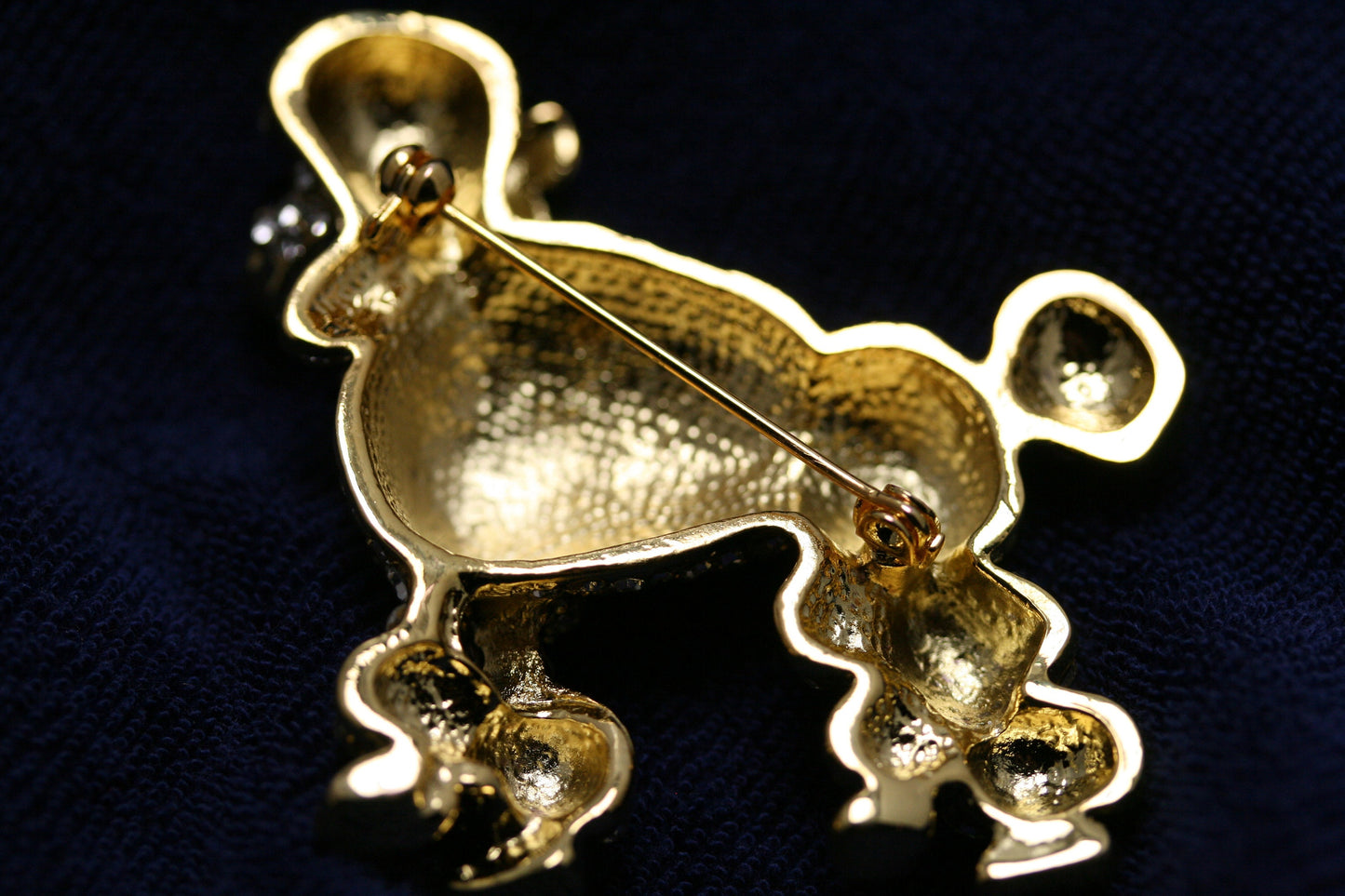 Rhinestone Crystal Poodle-Dog-Puppy Pin Brooch