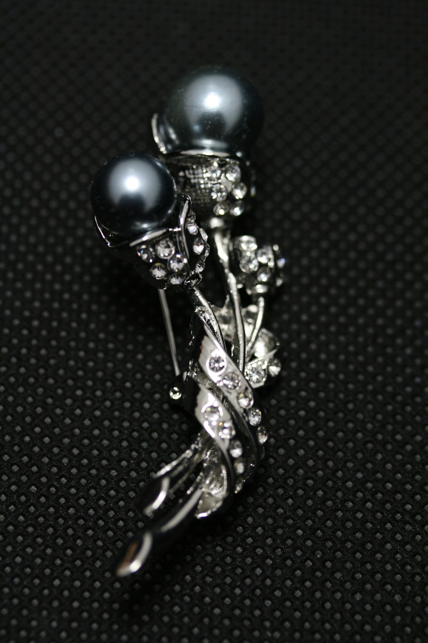 Faux Pearl Flower Rhinestone Brooch Flower Pin Valentine's Day Jewelry Gift, Embellishment Fashion Accessories