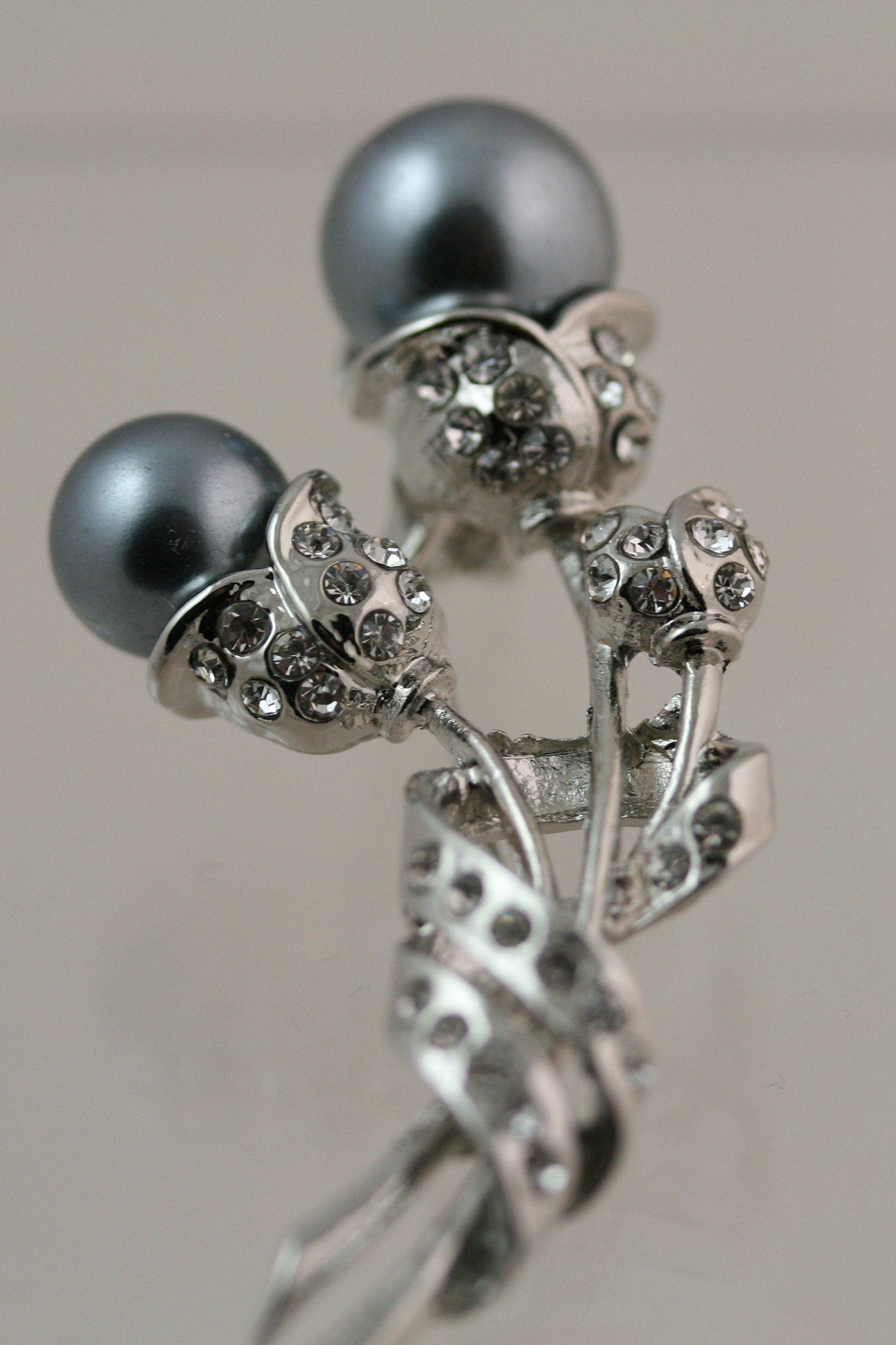 Faux Pearl Flower Rhinestone Brooch Flower Pin Valentine's Day Jewelry Gift, Embellishment Fashion Accessories