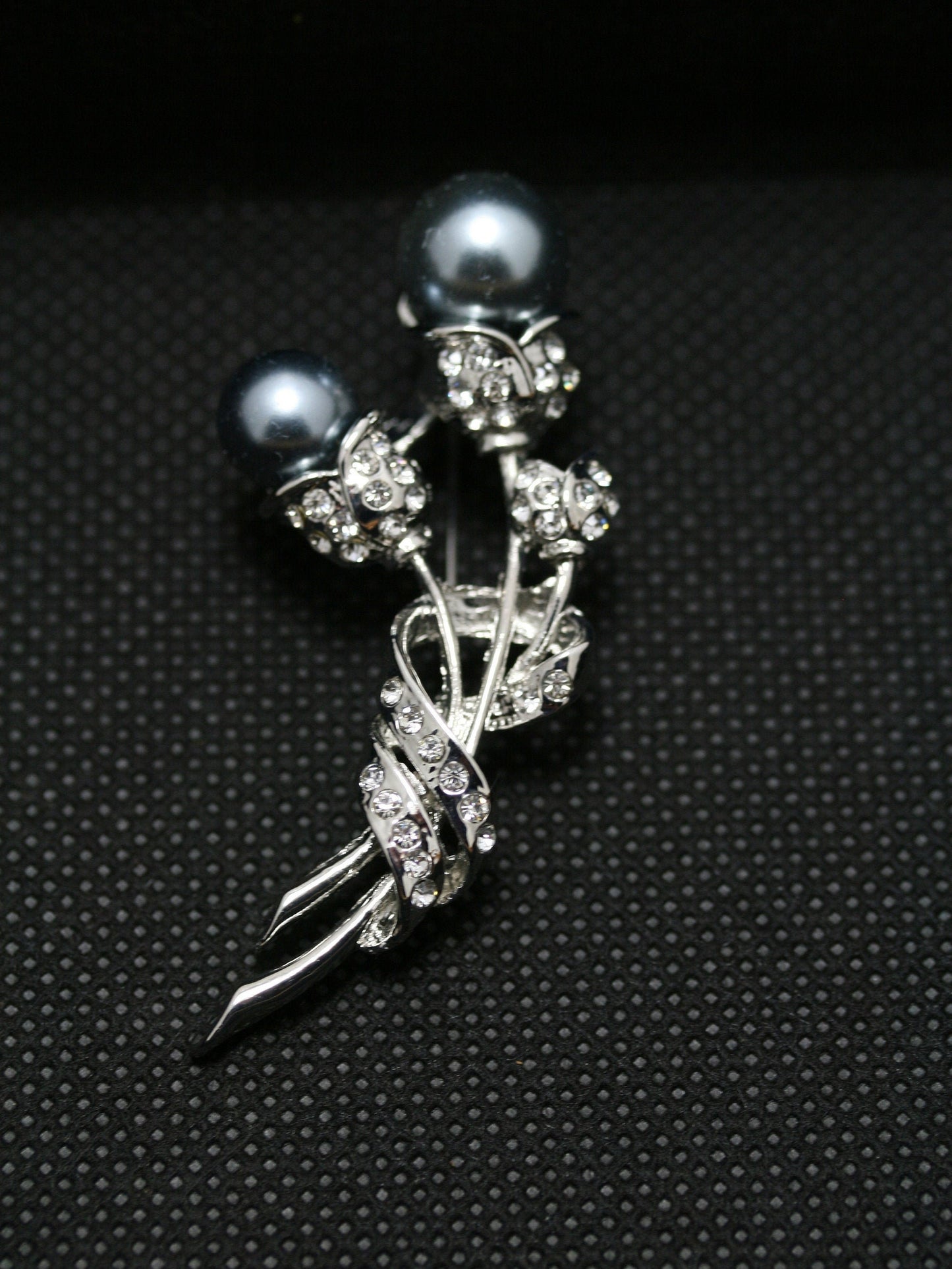 Faux Pearl Flower Rhinestone Brooch Flower Pin Valentine's Day Jewelry Gift, Embellishment Fashion Accessories
