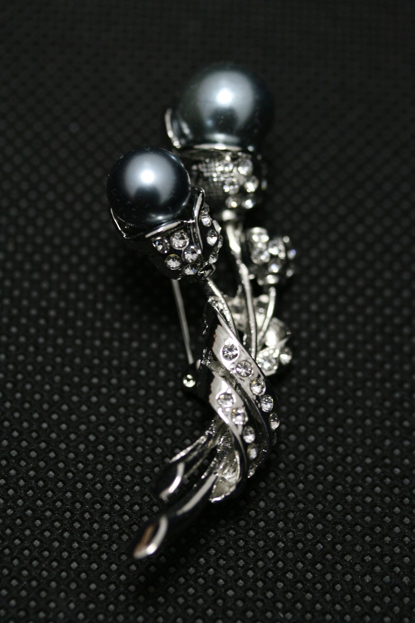 Faux Pearl Flower Rhinestone Brooch Flower Pin Valentine's Day Jewelry Gift, Embellishment Fashion Accessories