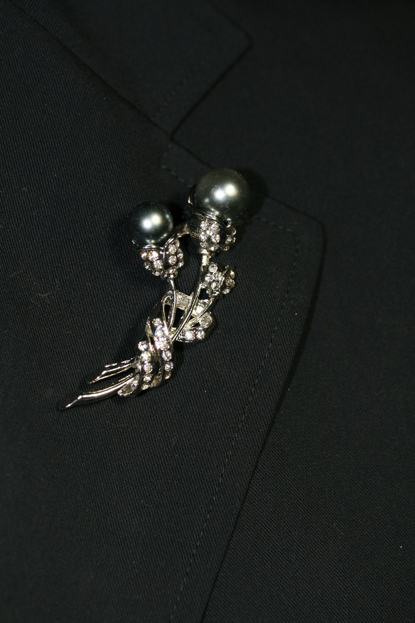 Faux Pearl Flower Rhinestone Brooch Flower Pin Valentine's Day Jewelry Gift, Embellishment Fashion Accessories
