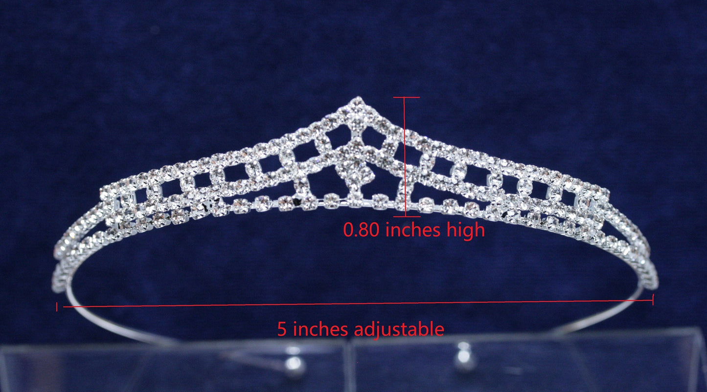 Princess Crystal Tiaras and Crowns Headband Kid Girls Love Bridal Prom Crown Wedding Party Accessiories Hair Jewelry