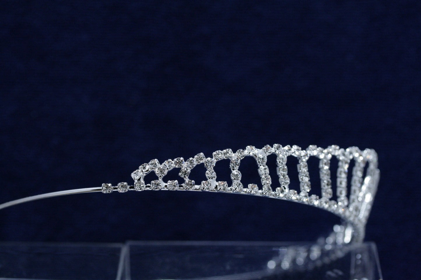 Simple Crystal Bridal Headband, Silver Wedding Tiara, Rhinestone Crown, Crystal Headpiece, Hair Acceresious