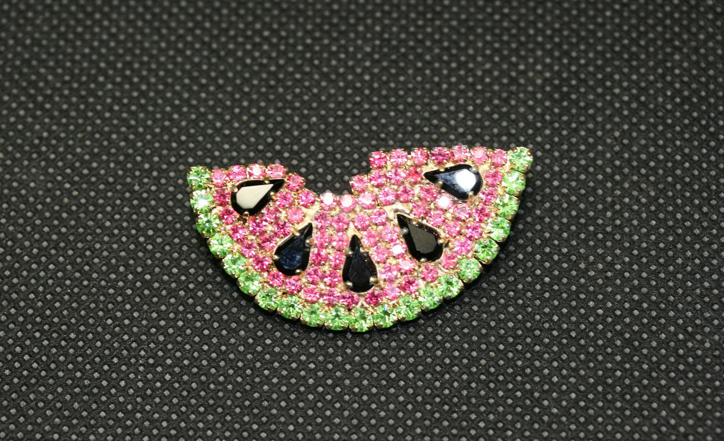 Rhinestone Watermelon Fruit Prong Set Brooch Pin, Summer Watermelon Festival Brooch Pin