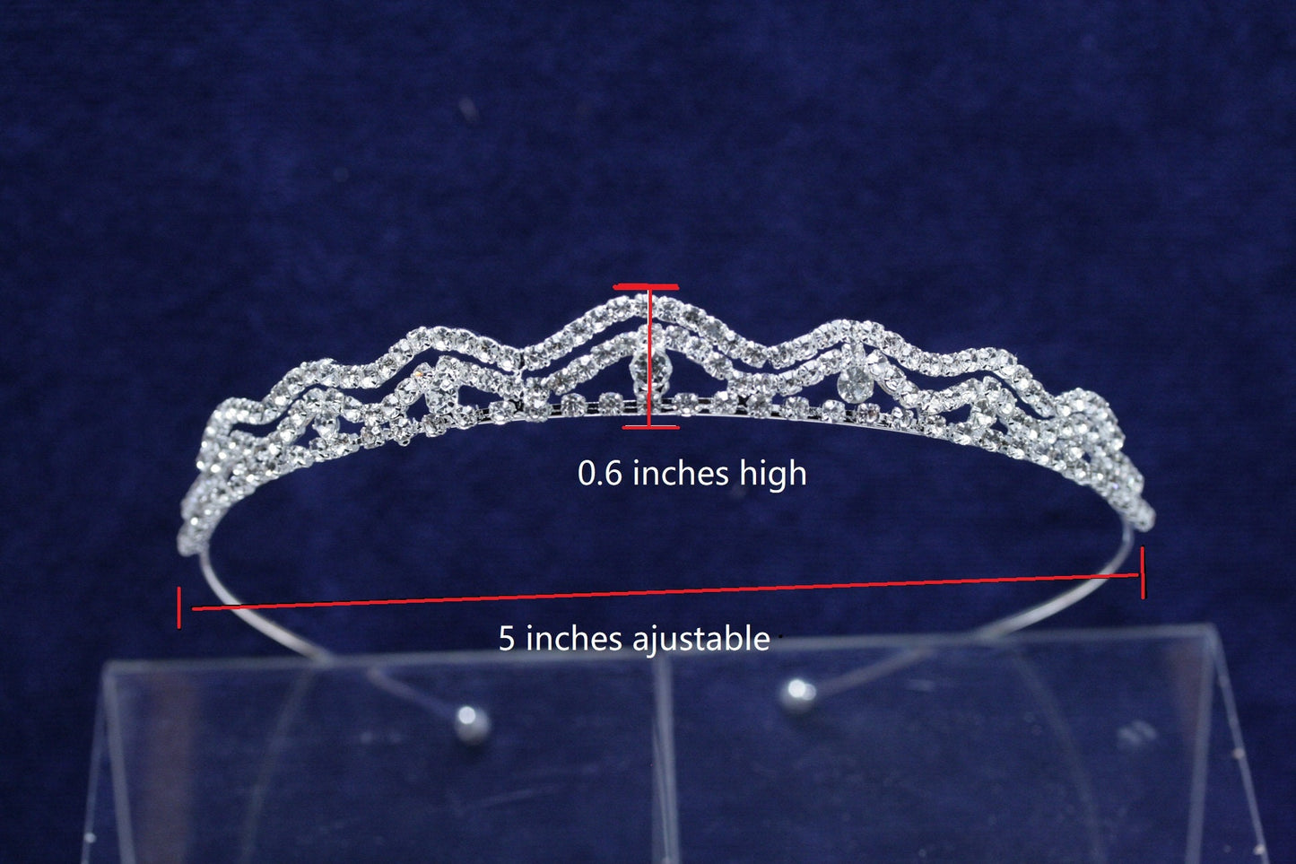 Princess Crystal Tiaras and Crowns Headband Kid Girls Love Bridal Prom Crown Wedding Party Accessiories Hair Jewelry