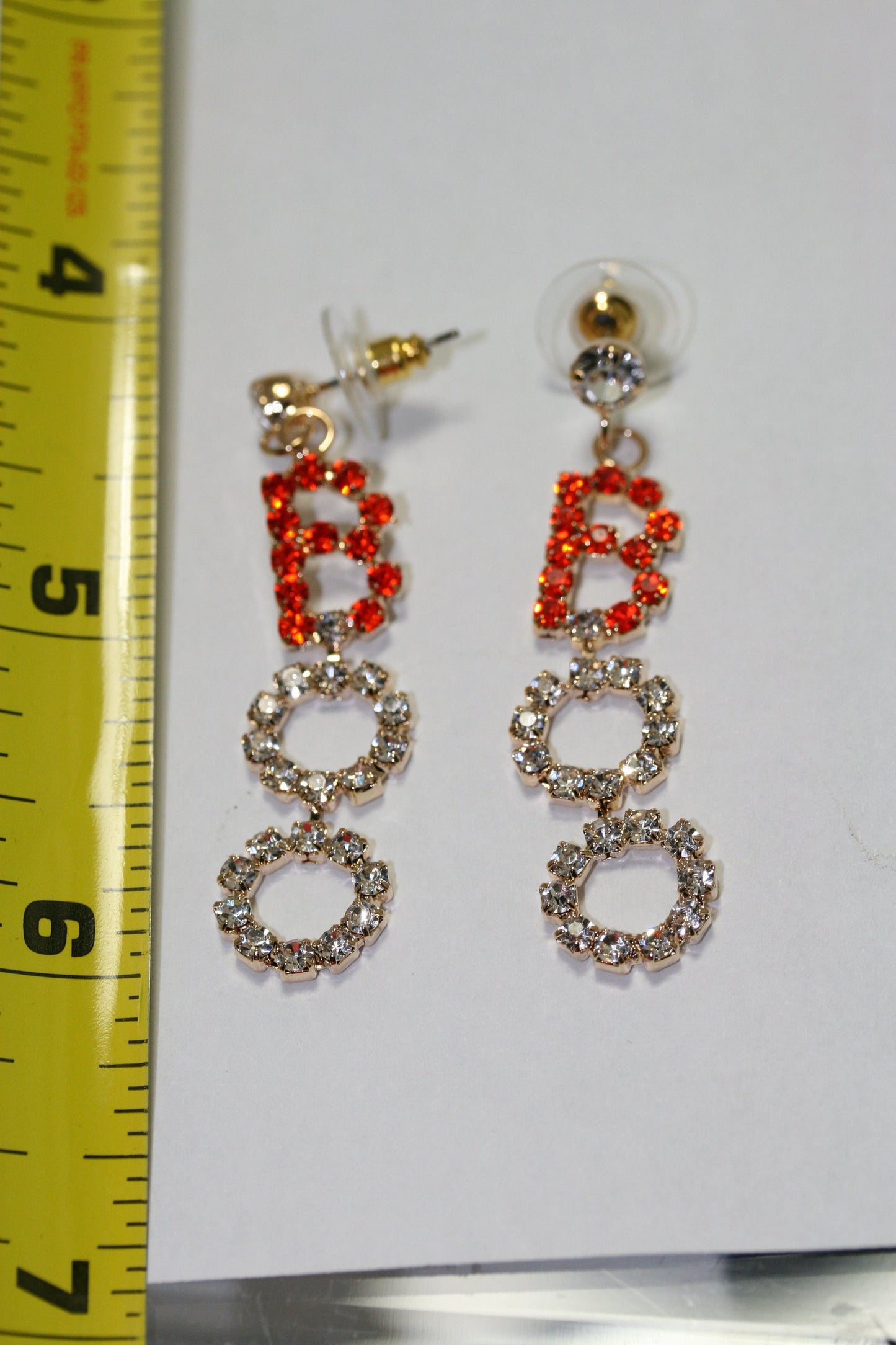 Rhinestone BOO Earrings Halloween BOO Post Earrings Spooky Scary Fun Party Jewelry
