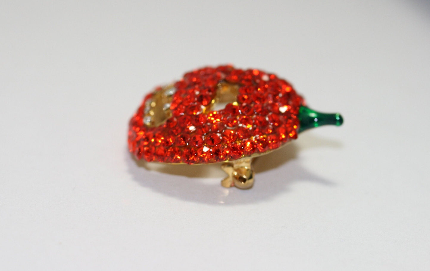 Halloween Brooch Orange Rhinestone Pumpkin Shape Festive Brooches Pin, Halloween Pumpkin Fashion Jewelry