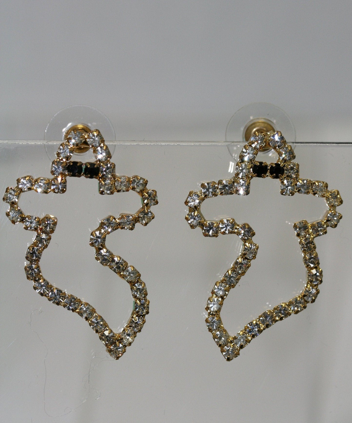 Rhinestone Halloween Earrings for Women Ghost Post Cute Earrings for Women and Teen Girls