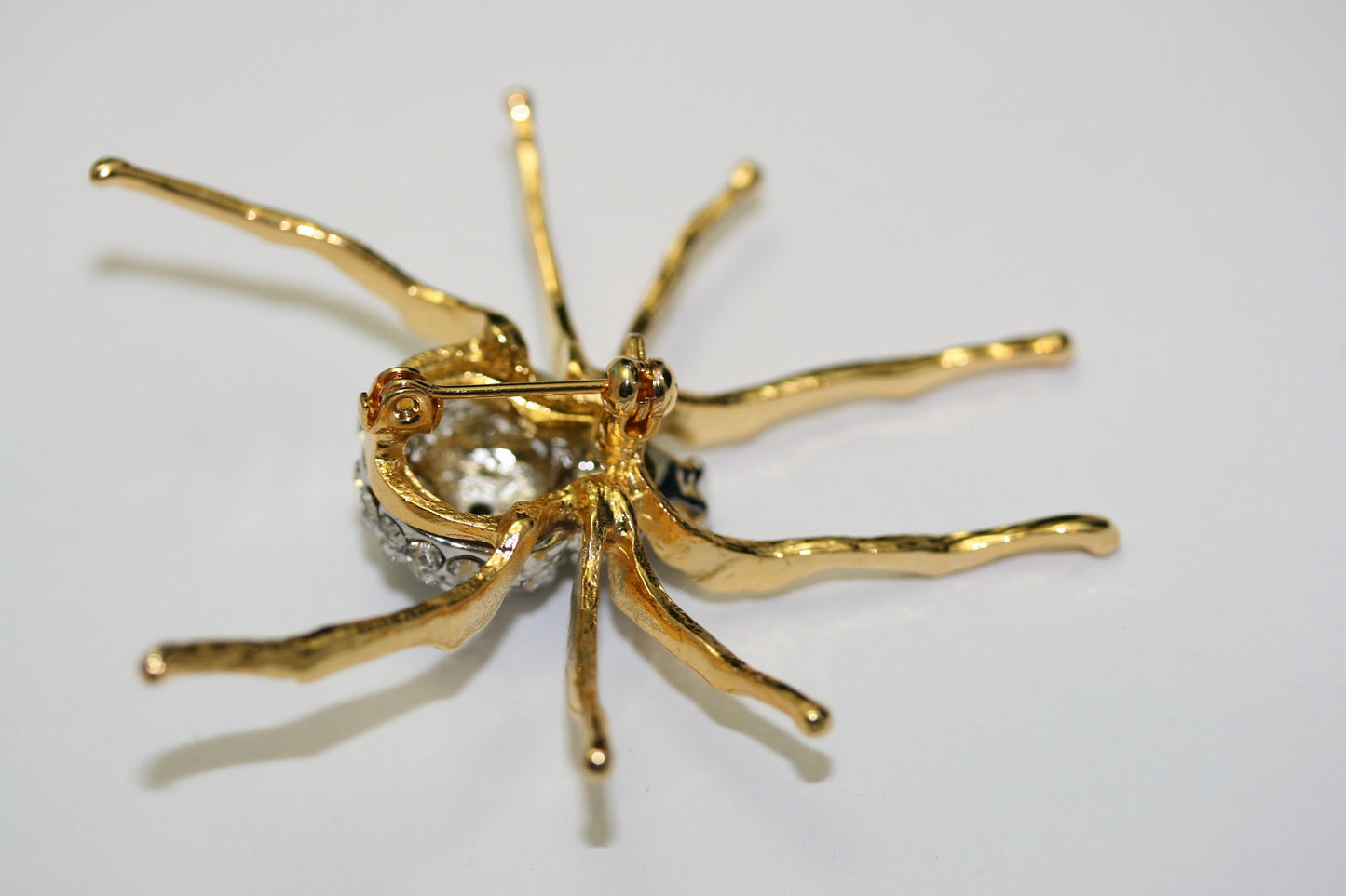 Rhinestone Halloween Crystal Spider Brooches Pins For Man Women Insect Brooch Pin