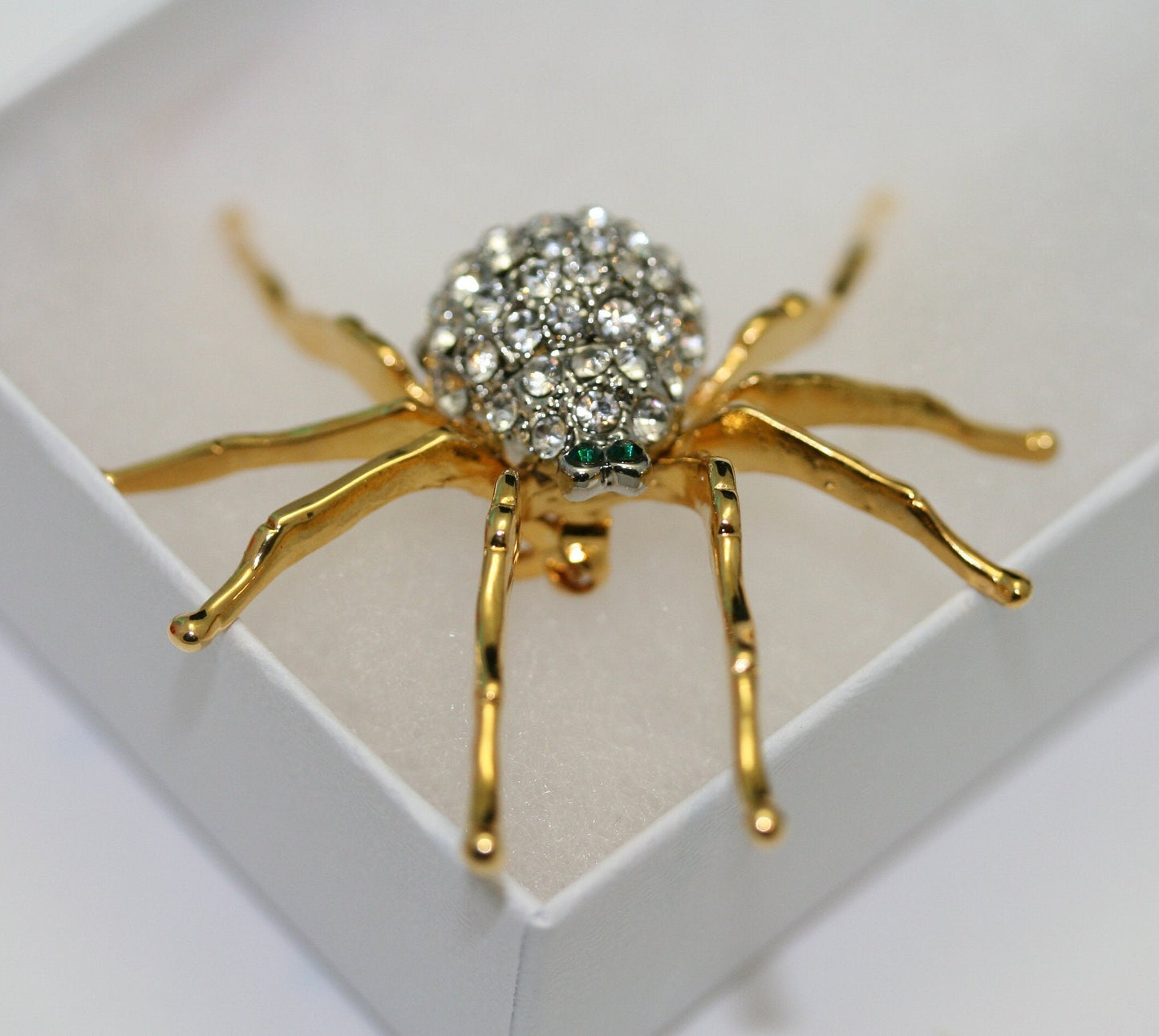 Rhinestone Halloween Crystal Spider Brooches Pins For Man Women Insect Brooch Pin