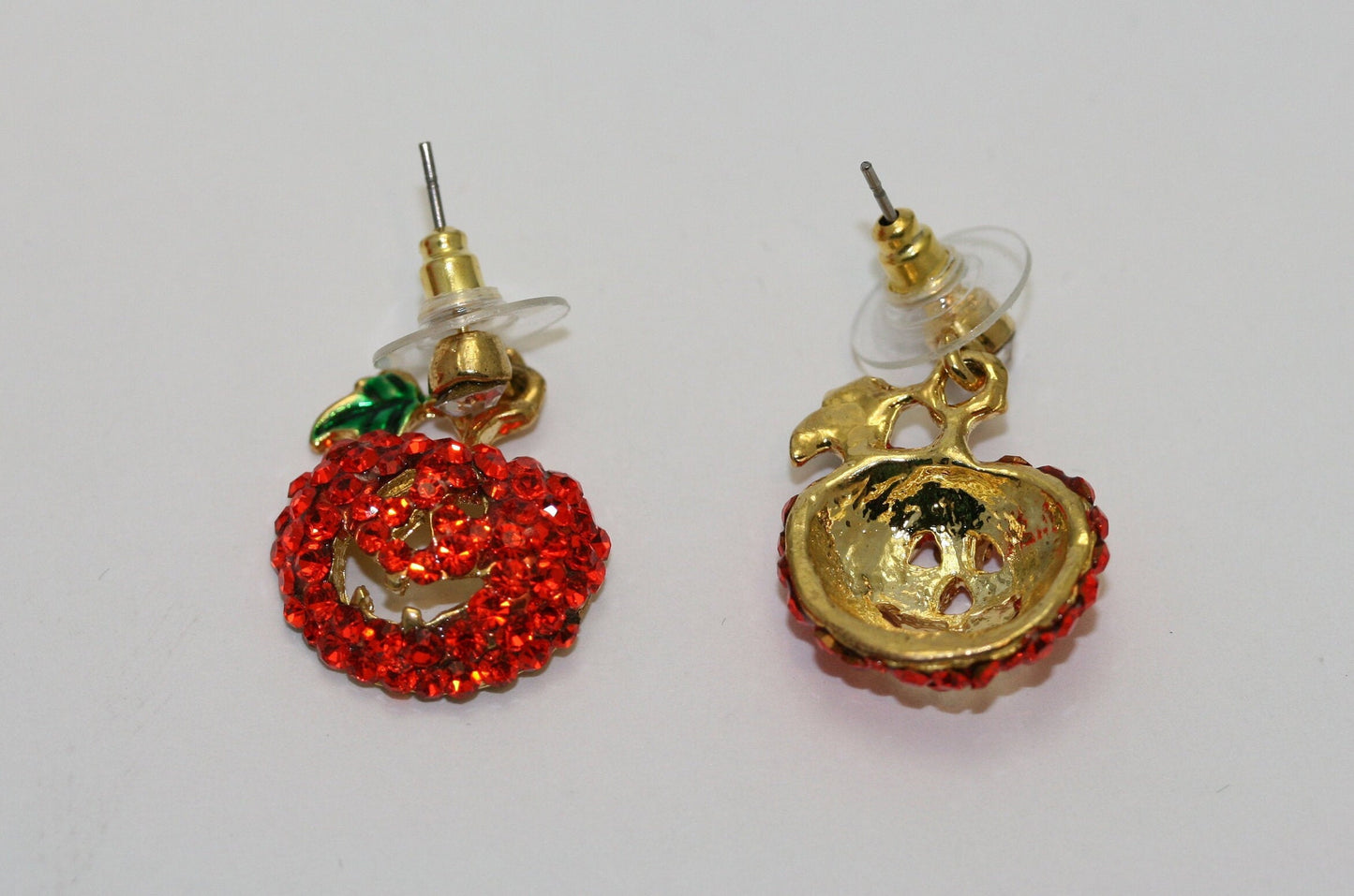 Crystal Ear stud for Girls Fashion Dangle Rhinestone Pumpkin Charms Earrings For Halloween Gifts
