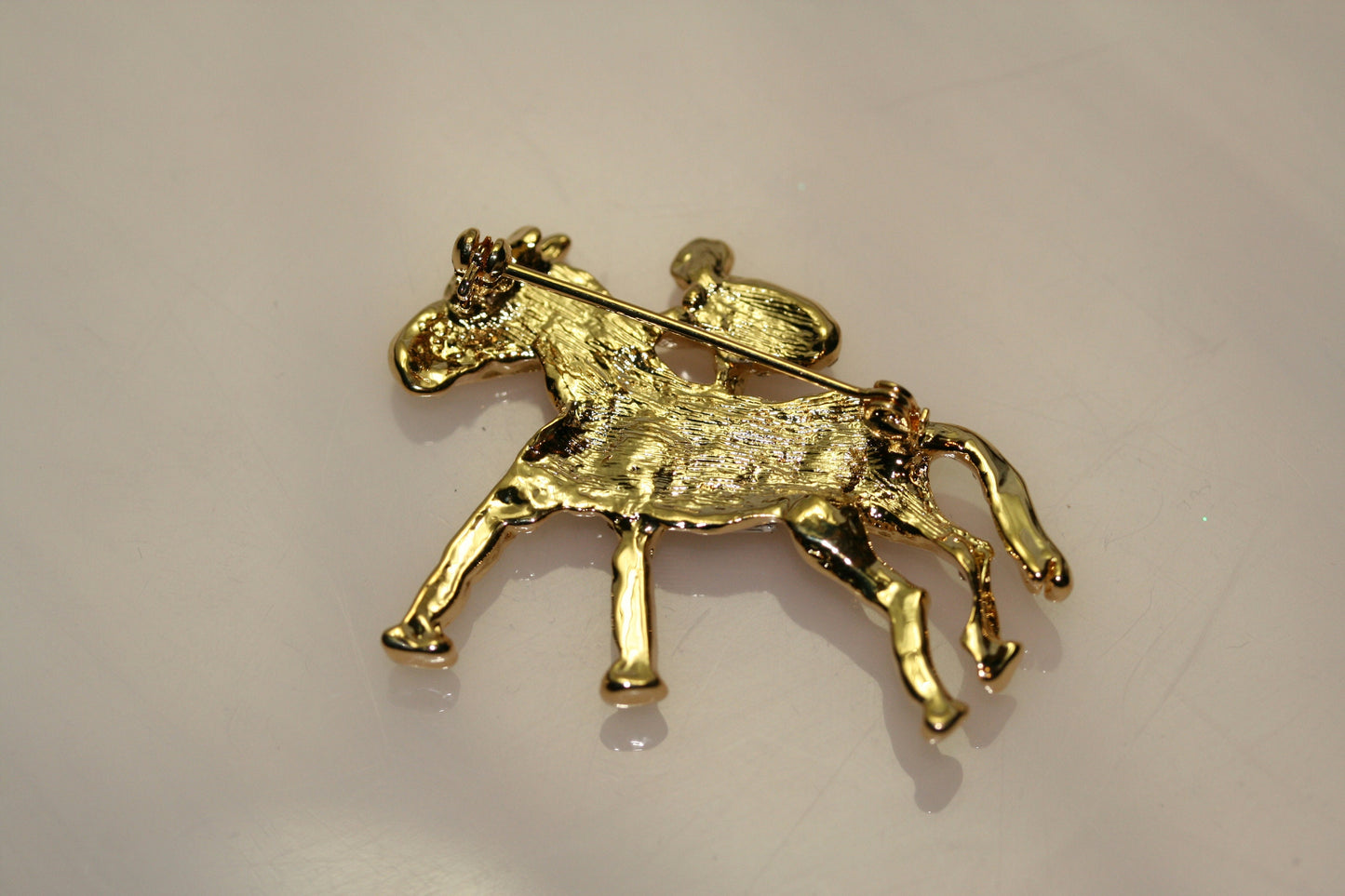 Vintage Kentucky Derby Racing Horse Jockey Pin Brooch, Rhinestone Jewelry, Equestrian Horses Kentucky Derby