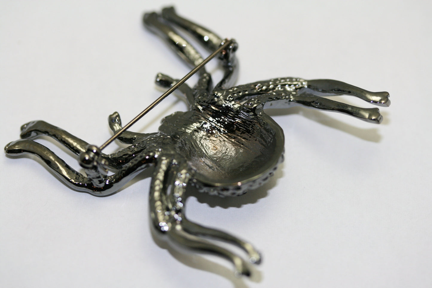 Vintage Rhinestone Inlaid Spider Brooch Pin Halloween Brooch Jewelry