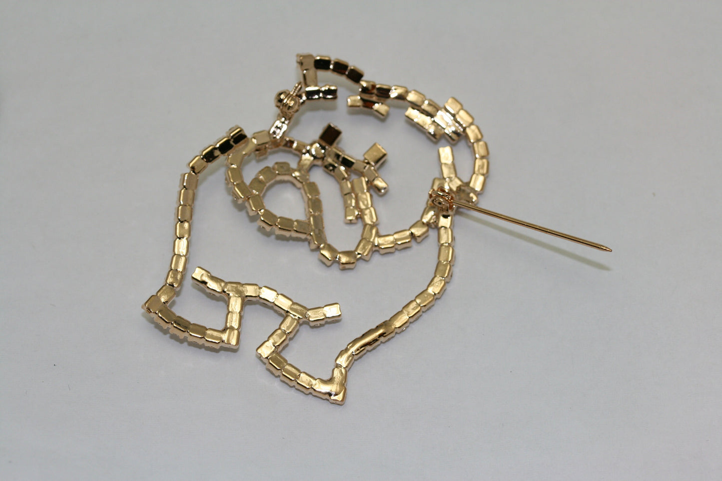 Vintage Costume Bulldog Dog Puppy prong set Georgia Mascot dog brooch pin, Animal Dog Jewelry