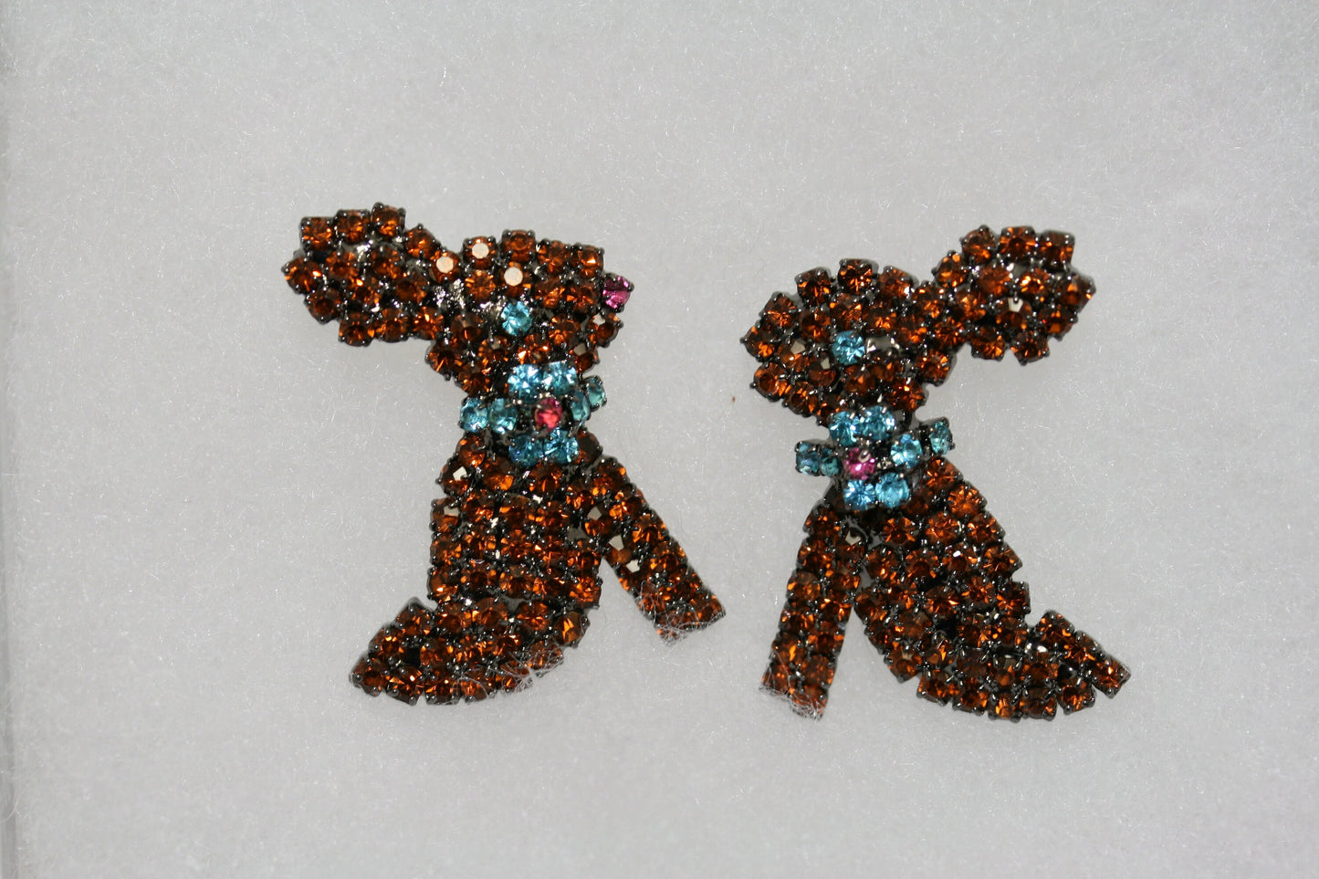 Rhinestone Easter Chocolate Bunny Stud Earring, Easter Bunny Rabbit Jewelry Gift