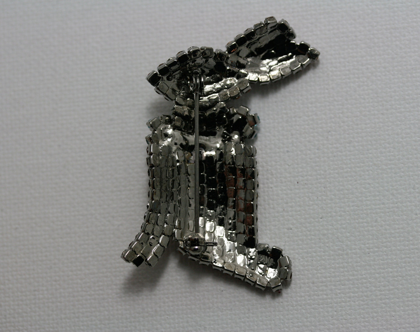 Rhinestone Easter Chocolate Bunny Brooch Pin, Easter Bunny Rabbit Jewelry Gift