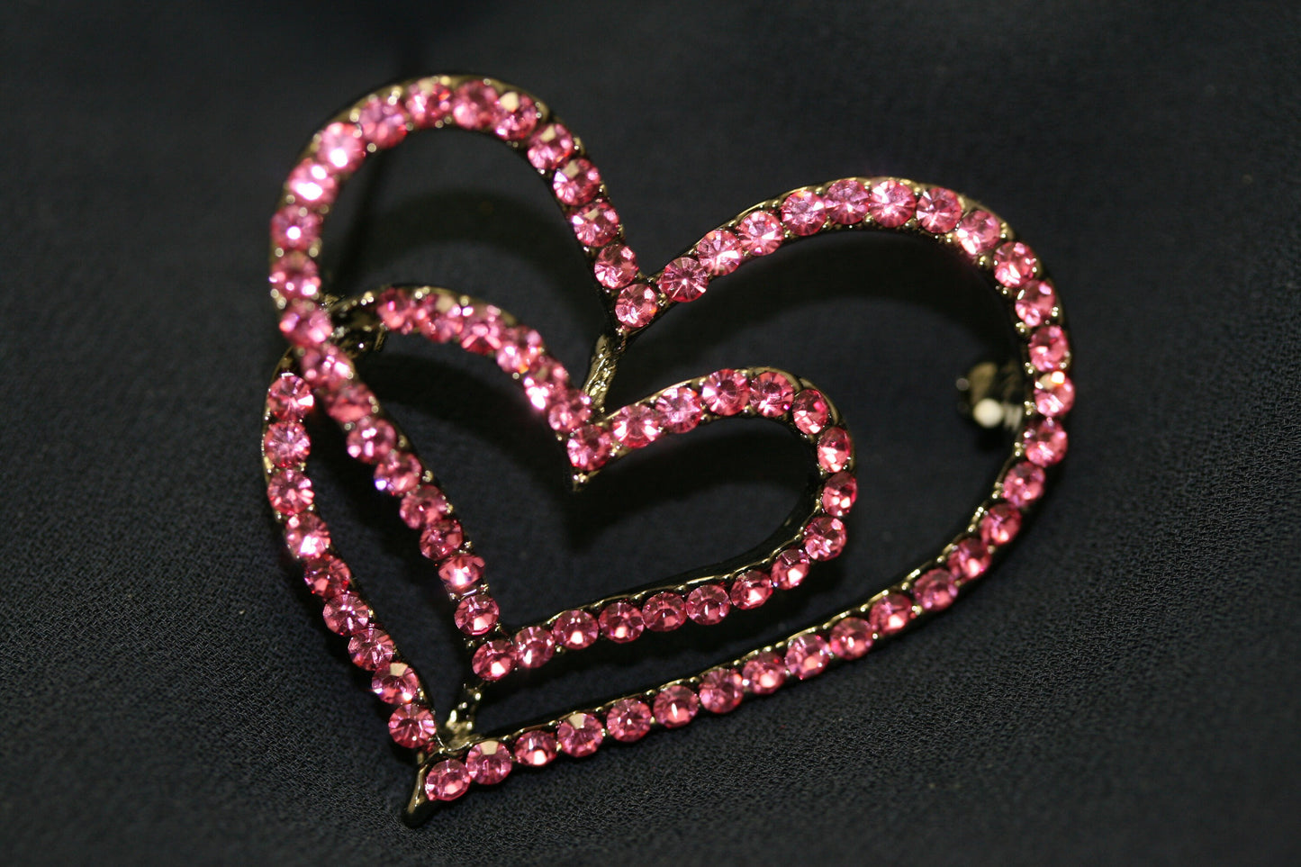 Rhinestone Heart Shape Brooch Pin Love Brooch Fashion Valentine's Day Jewelry Gift wedding heart brooch,