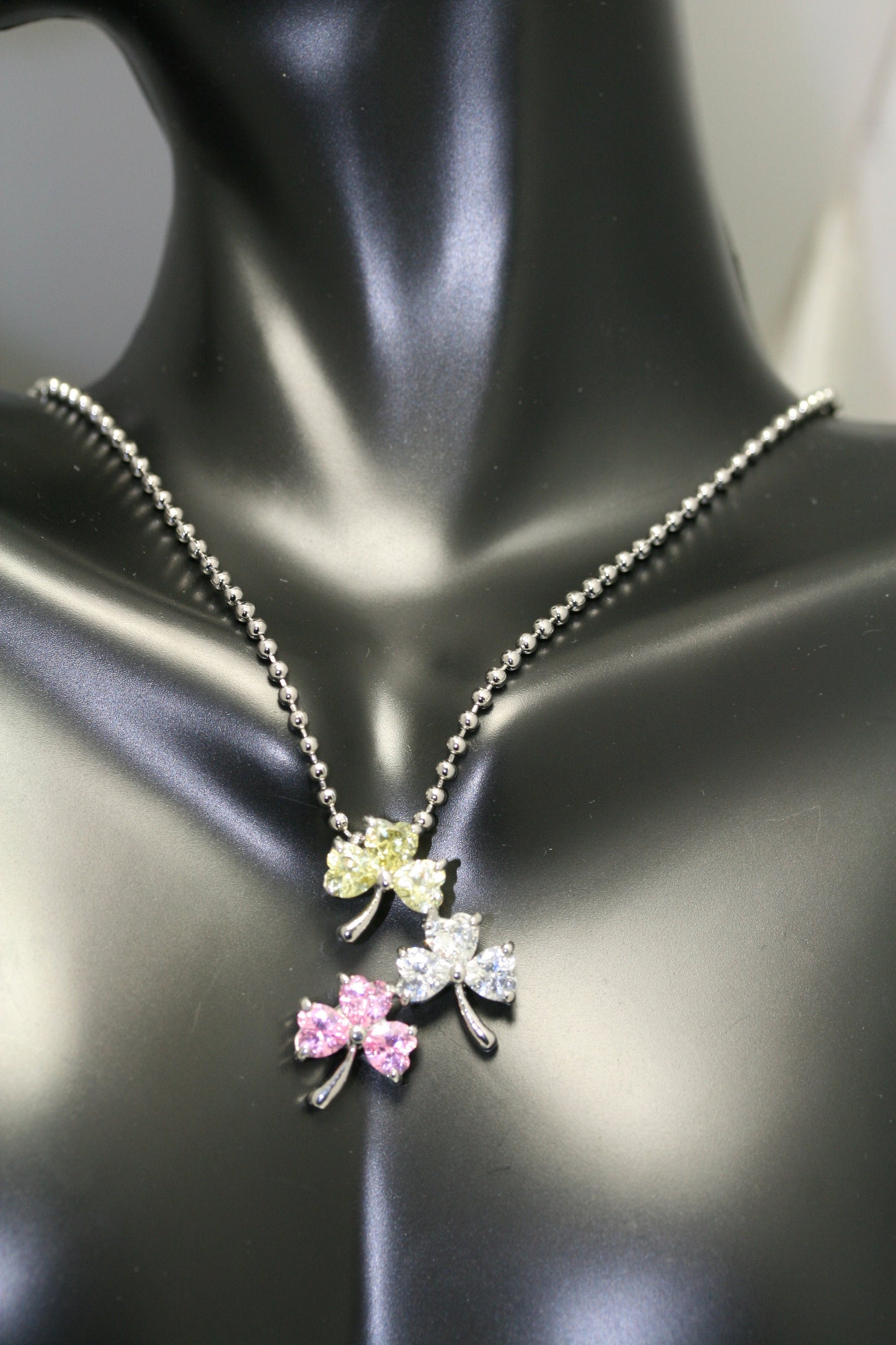Dainty Shamrock Necklace, Pendant, 3 Leaf Clover Pendant, Irish St Patrick's Day Jewelry Gift