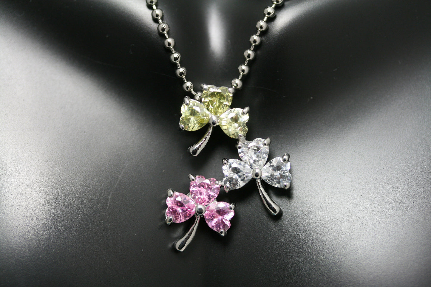 Dainty Shamrock Necklace, Pendant, 3 Leaf Clover Pendant, Irish St Patrick's Day Jewelry Gift