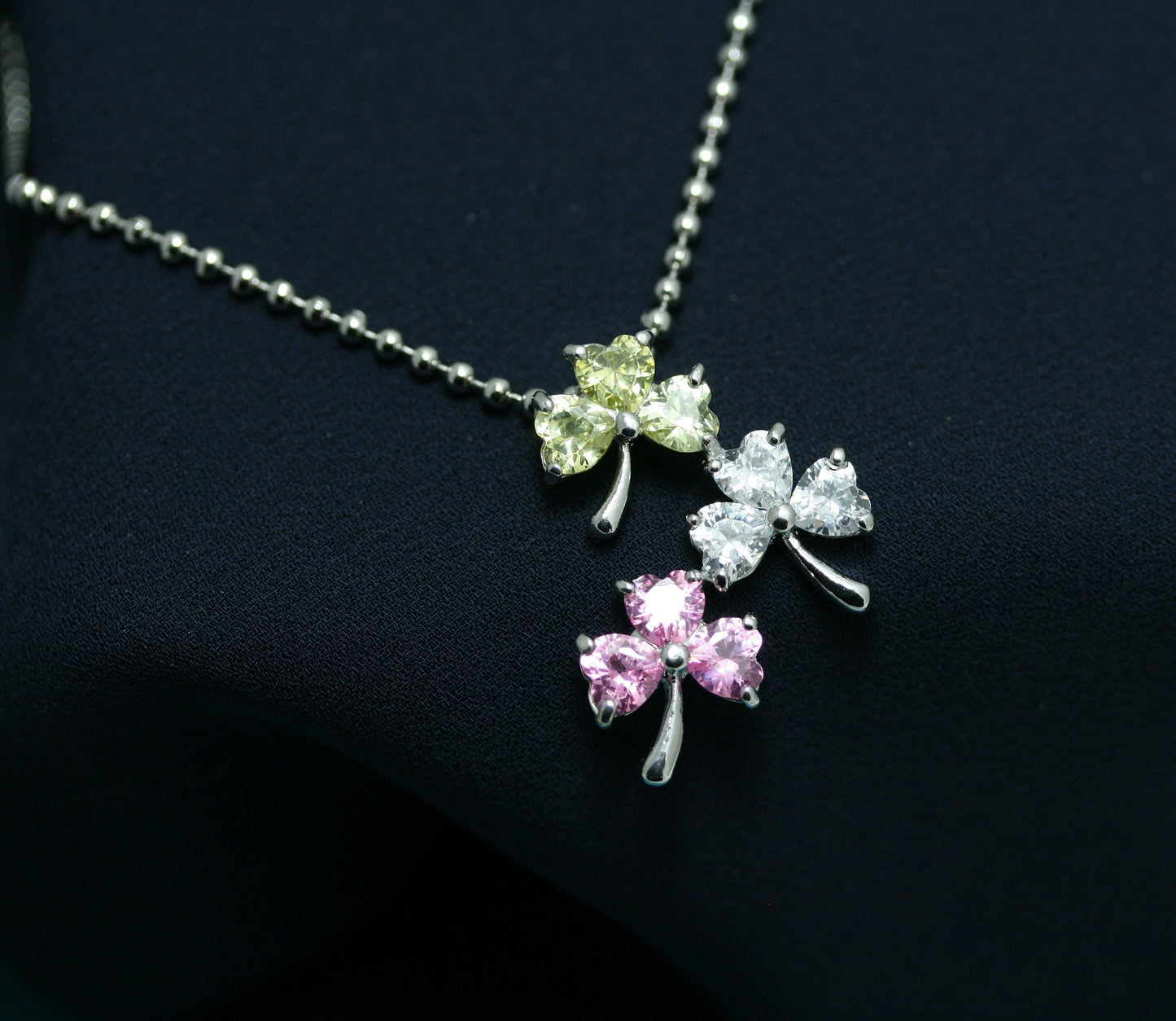 Dainty Shamrock Necklace, Pendant, 3 Leaf Clover Pendant, Irish St Patrick's Day Jewelry Gift