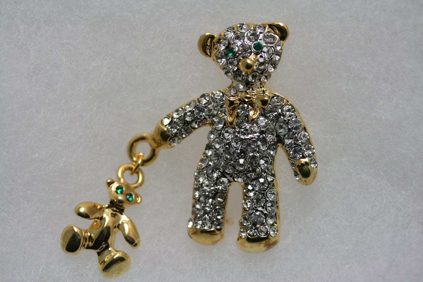 Rhinestone Bear Brooches For Women, Crystal Teddy Bear Pin, Lovely Christmas Animal Brooch Pins Gifts