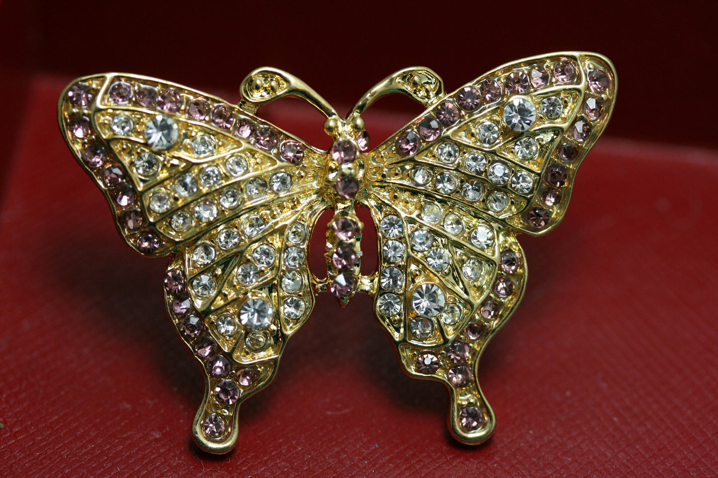 Butterfly Brooch Butterfly Rhinestone Brooch Butterfly Bling Brooch Rhinestone Studded Brooch Gold Butterfly Brooch Butterfly Pin