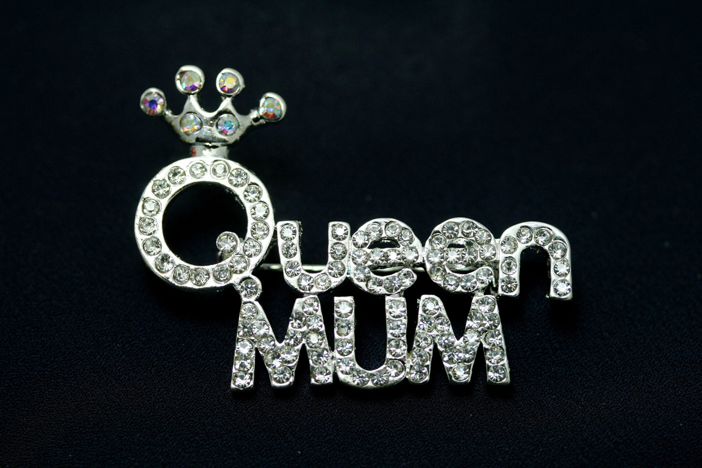 Queen Mother, Queen Mum Rhinestone Pin/Brooch for Grandmother/Mother -Crown, Tiara