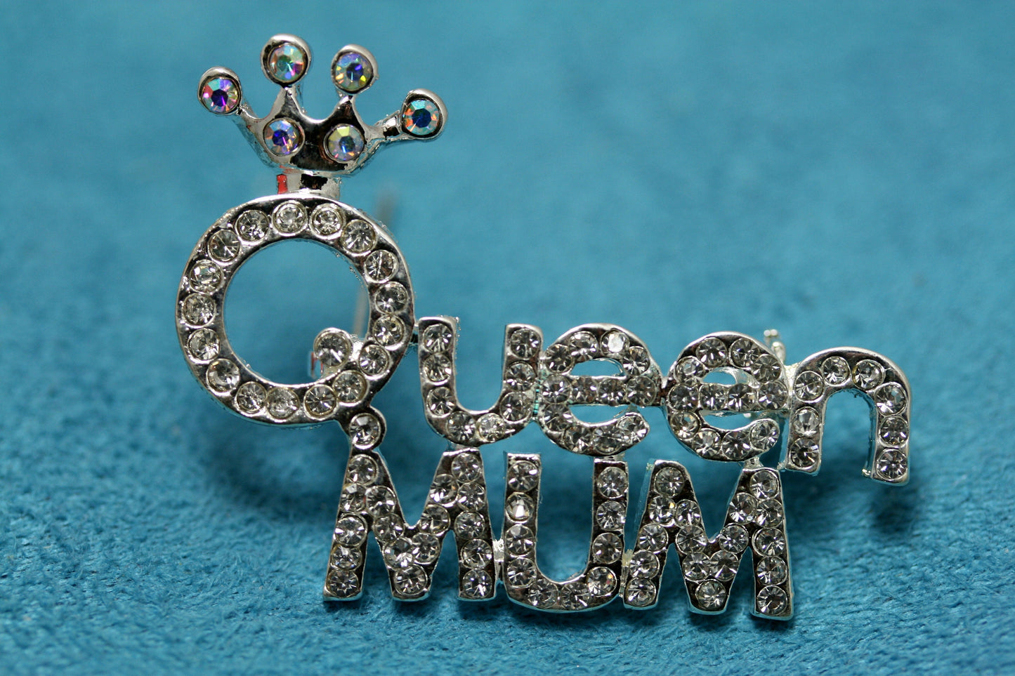 Queen Mother, Queen Mum Rhinestone Pin/Brooch for Grandmother/Mother -Crown, Tiara