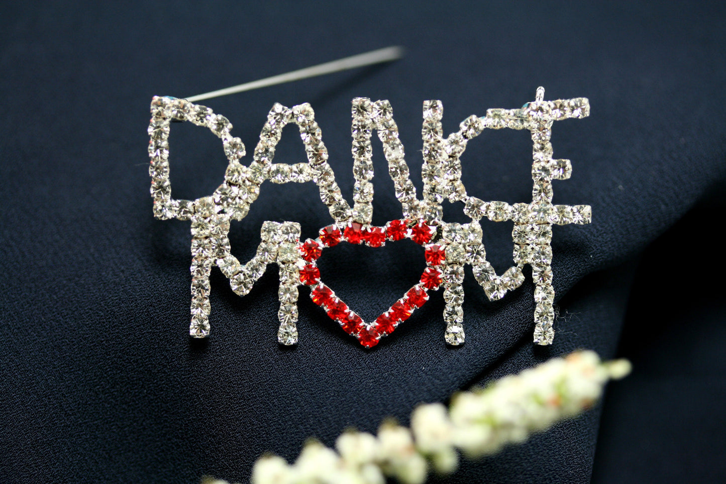 Ballet Dance Mom Pin Rhinestone Crystal Dancer Brooch Talent