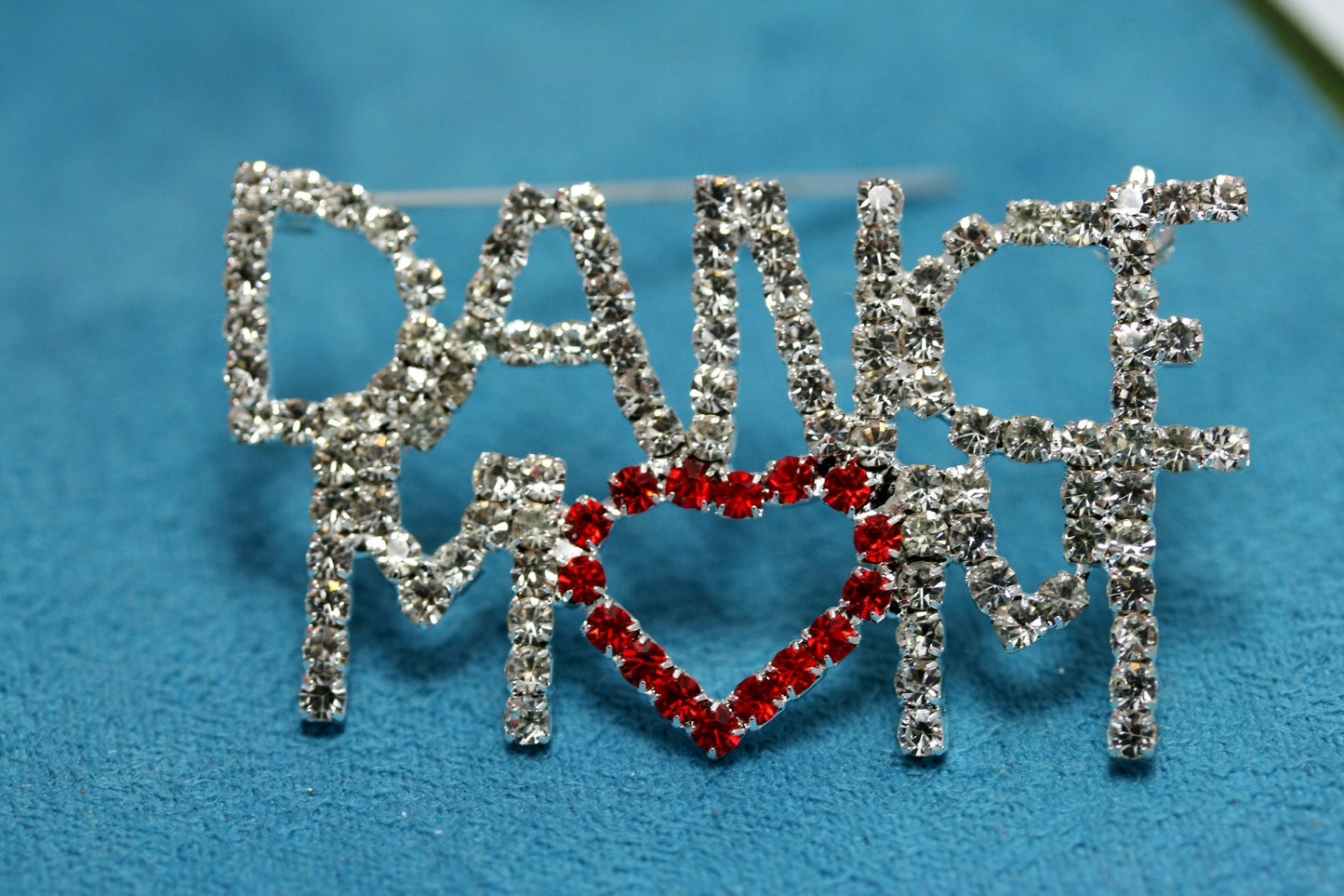 Ballet Dance Mom Pin Rhinestone Crystal Dancer Brooch Talent