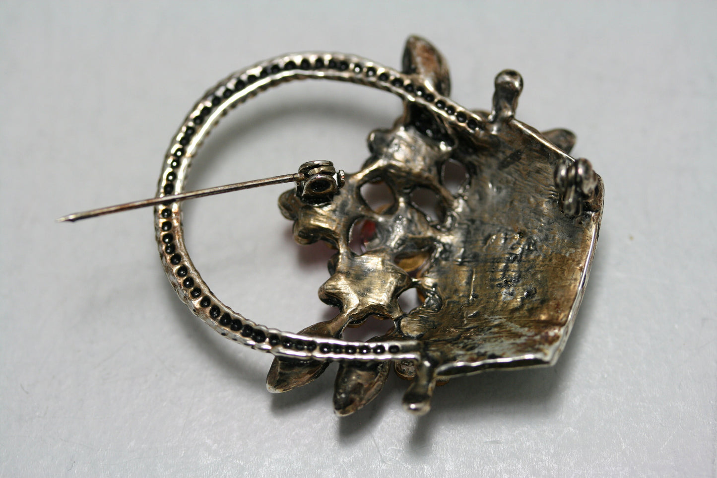 Colorful Antique Flower Basket Brooch Pin Artificial Crystal Rhinestone Vintage Flower Diamond Brooch, Easter Flower Basket Pin Jewelry