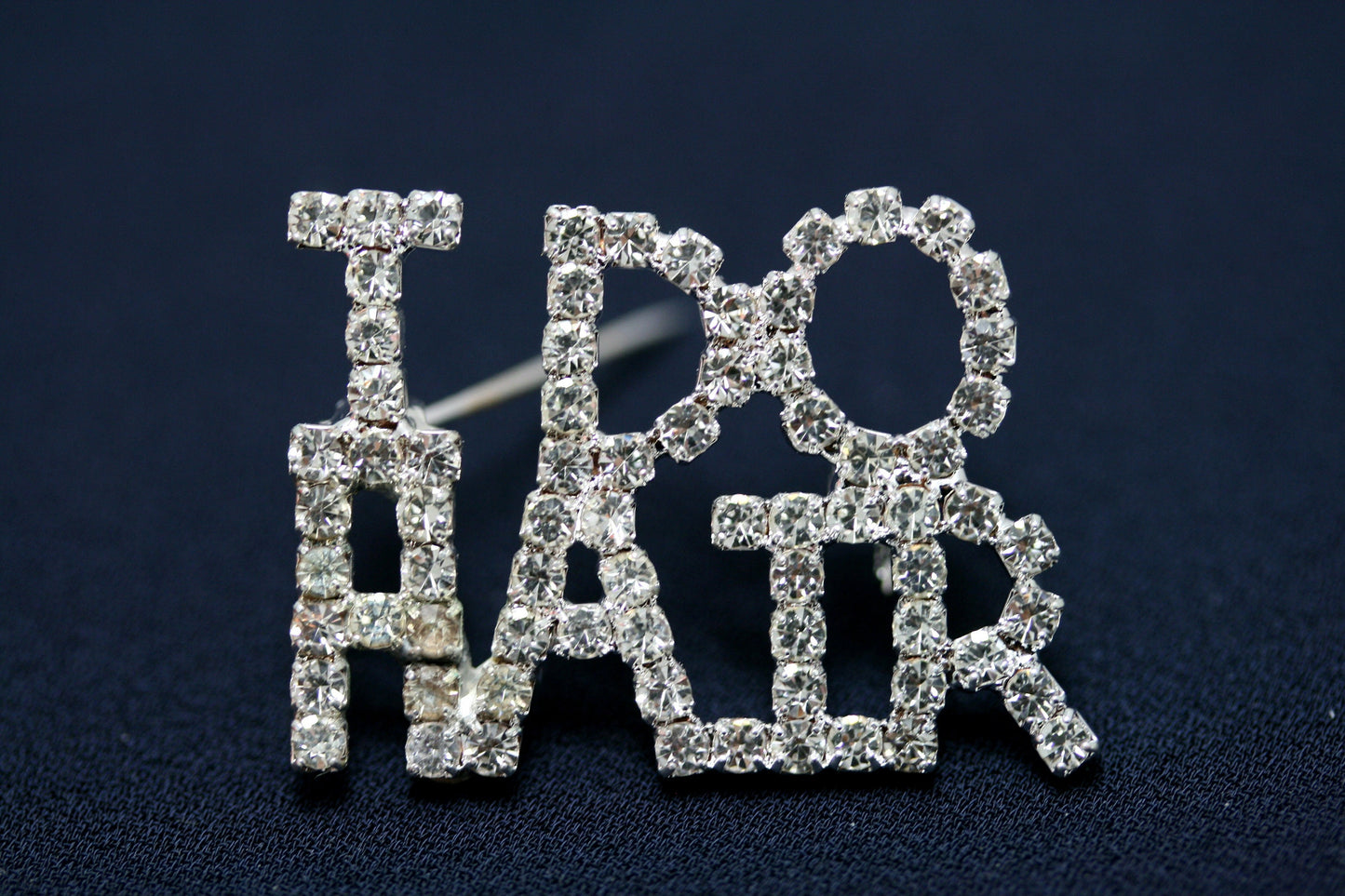 Rhinestone word Pins, "I do Nails" ,"I do hairs", " I do faces".