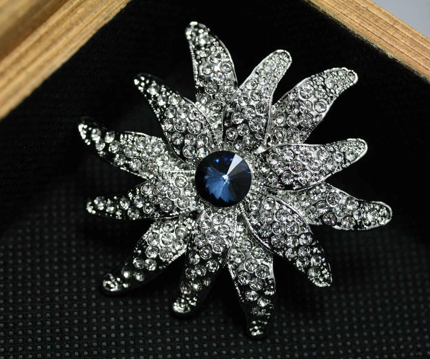 Trendy Crystal Sun Shape Brooch Pin For Women Sun Shape Statement Rhinestone Brooch, Bridal Brooch,