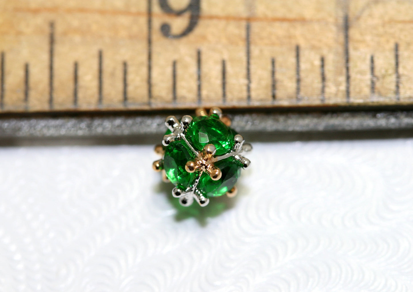 Crystal Rhinestone Disco Ball 7 mm Post Stud Earrings Glitter Ball Studs Earrings