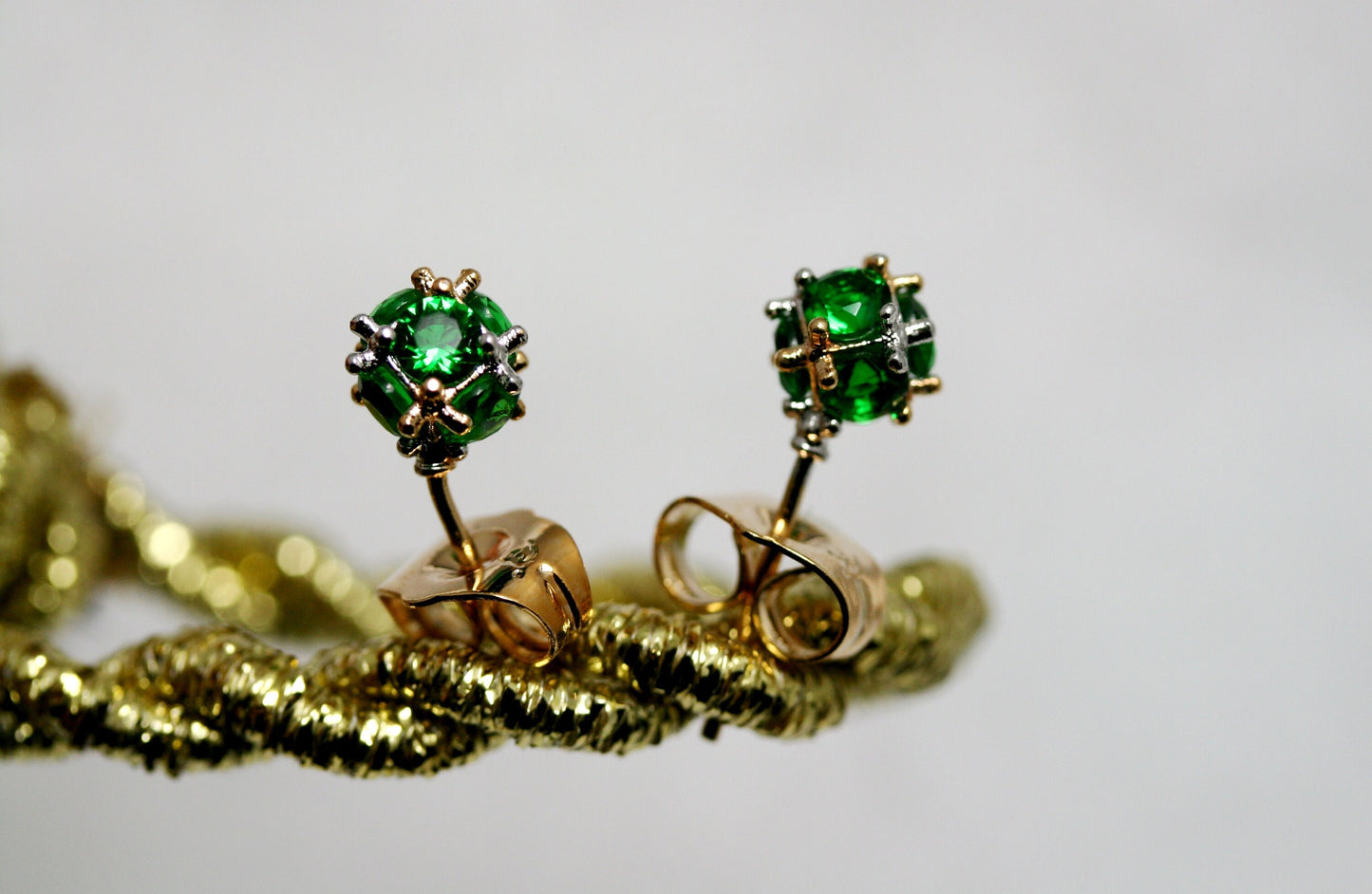 Crystal Rhinestone Disco Ball 7 mm Post Stud Earrings Glitter Ball Studs Earrings