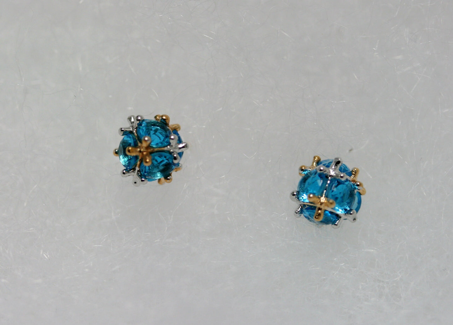 Crystal Rhinestone Disco Ball 7 mm Post Stud Earrings Glitter Ball Studs Earrings