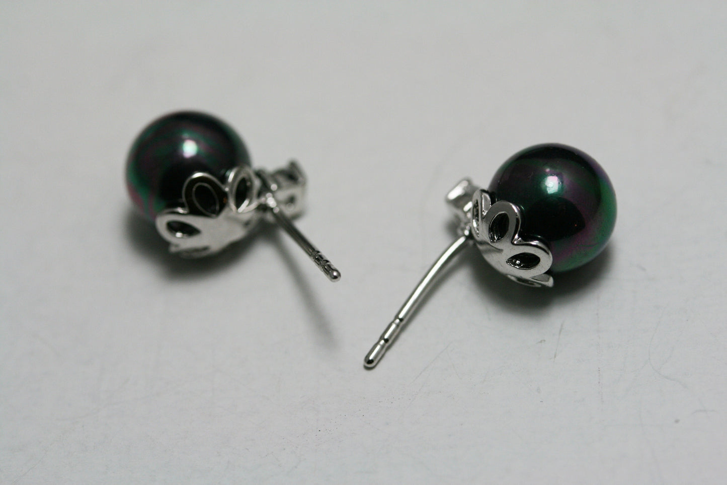 Faux Pearl Stud Earrings Women's Fashion Elegant Faux Pearl Ball Stud Earrings