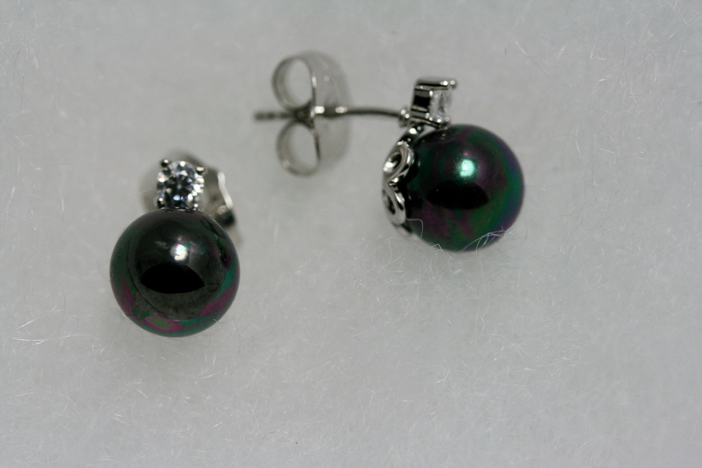 Faux Pearl Stud Earrings Women's Fashion Elegant Faux Pearl Ball Stud Earrings