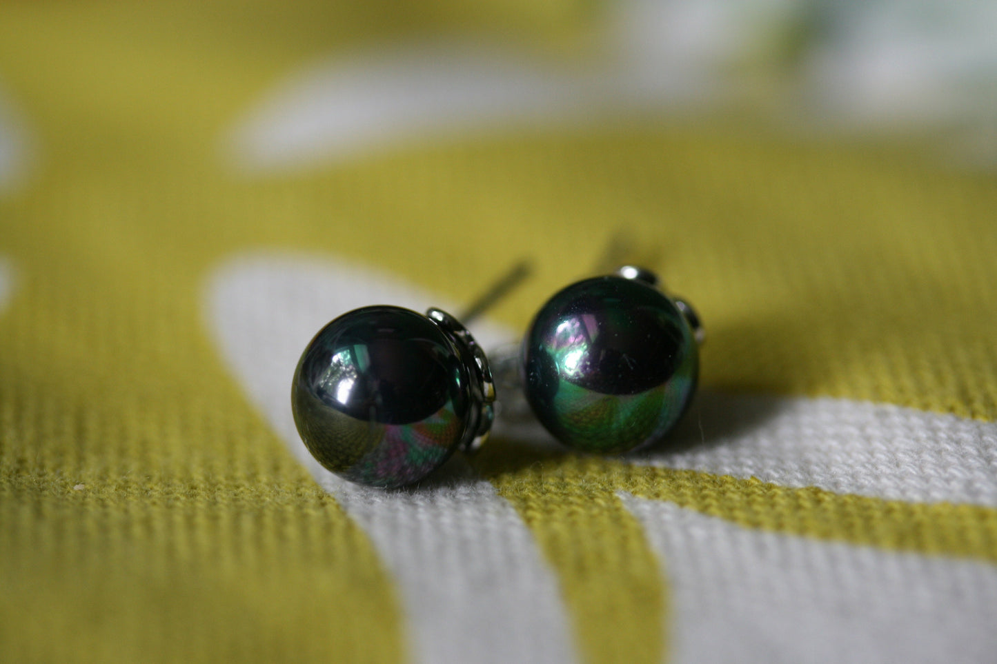 Faux Pearl Stud Earrings Women's Fashion Elegant Faux Pearl Ball Stud Earrings