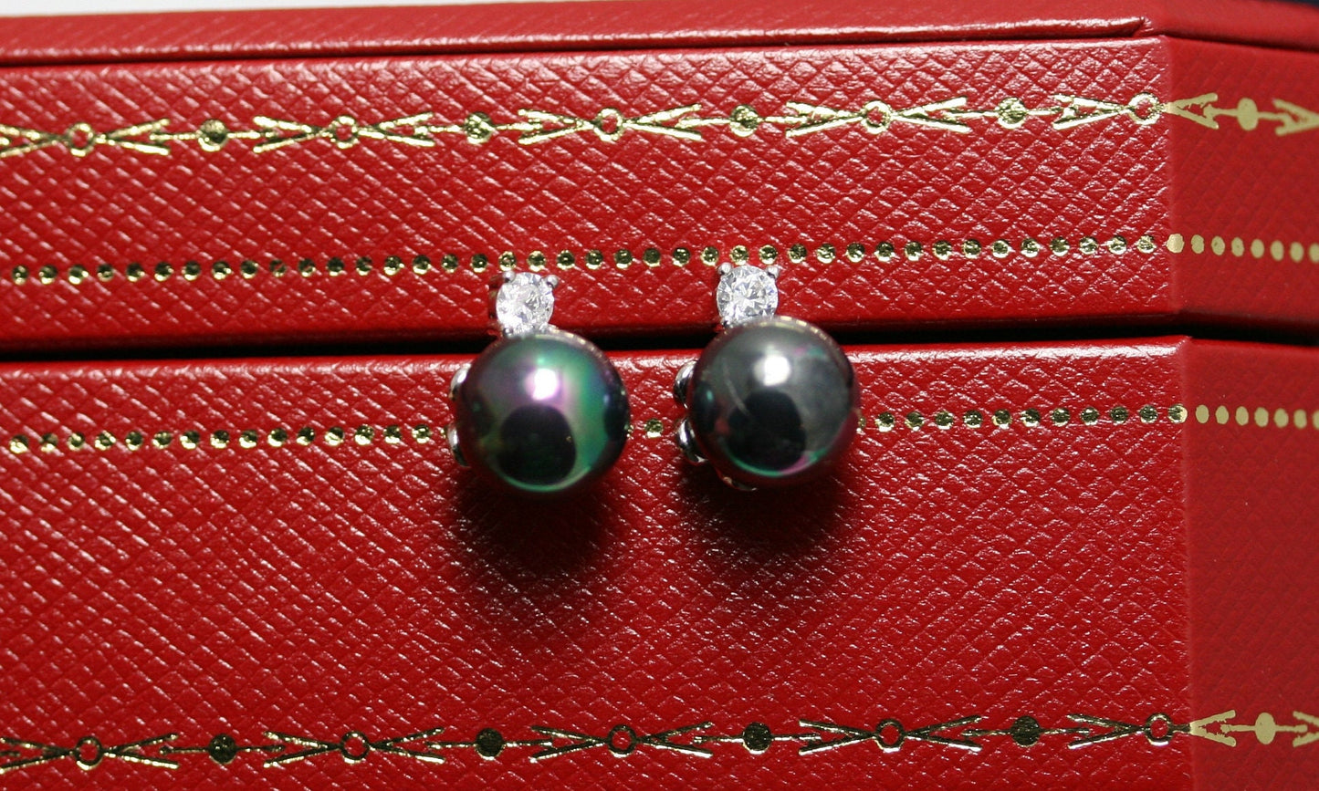 Faux Pearl Stud Earrings Women's Fashion Elegant Faux Pearl Ball Stud Earrings