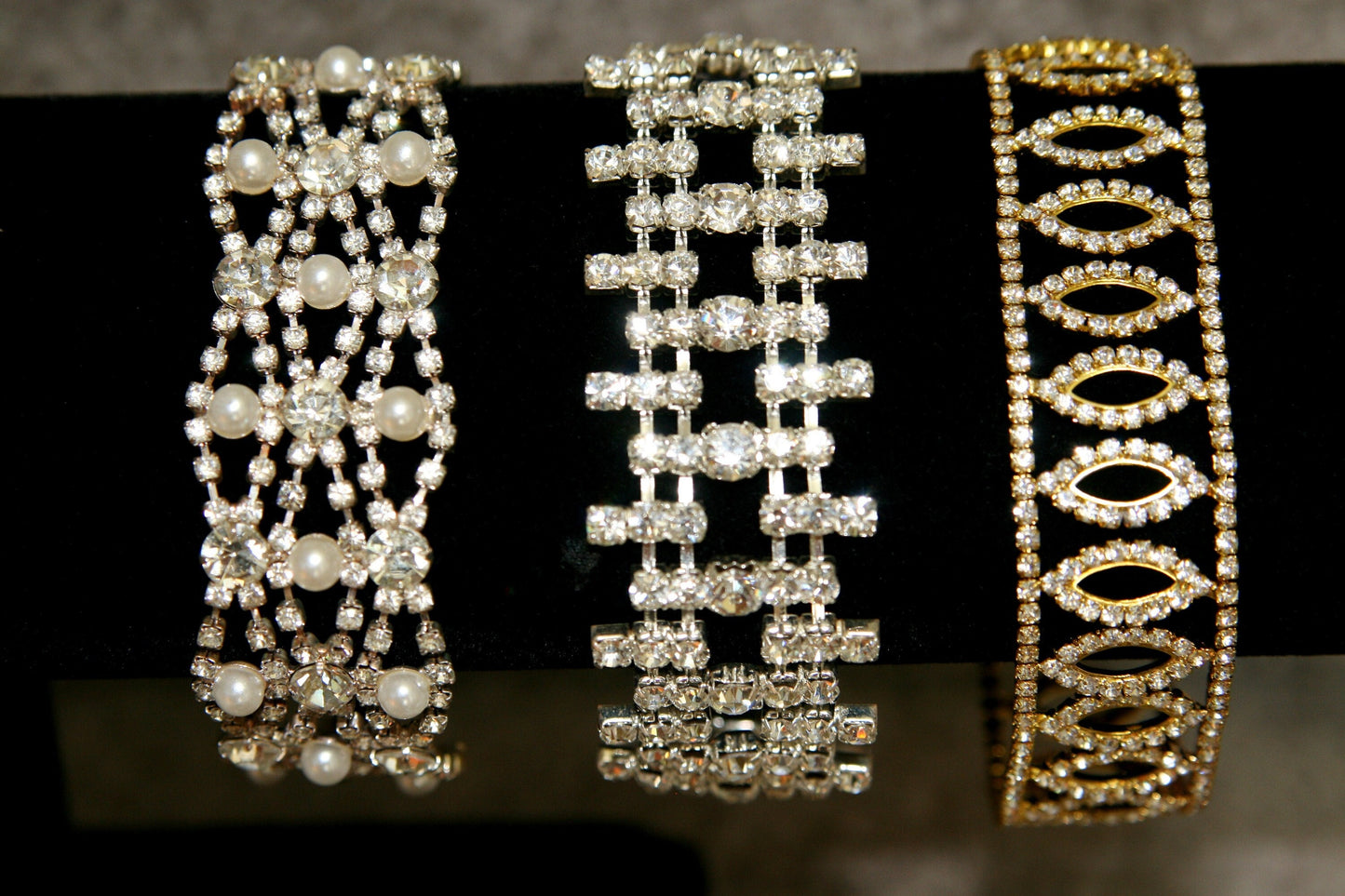 Rhinestone Women's Bracelet Vintage Style Precious Stylish Elegant Fashion French Chrome Bracelet WITH CLASP (Clearance No Return)