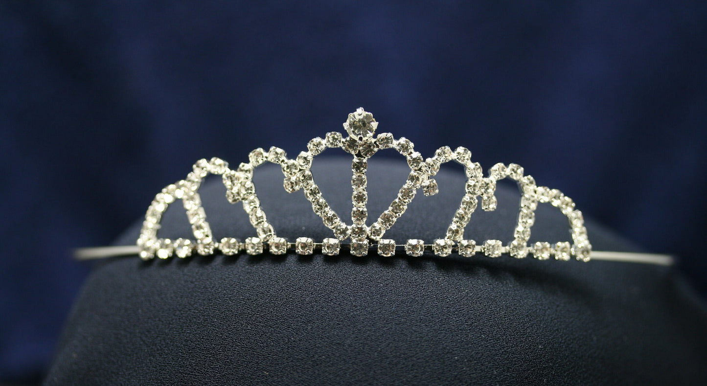 Princess Crystal Tiaras and Crowns Headband Kid Girls Love Bridal Prom Crown Wedding Party Accessories Hair Jewelry
