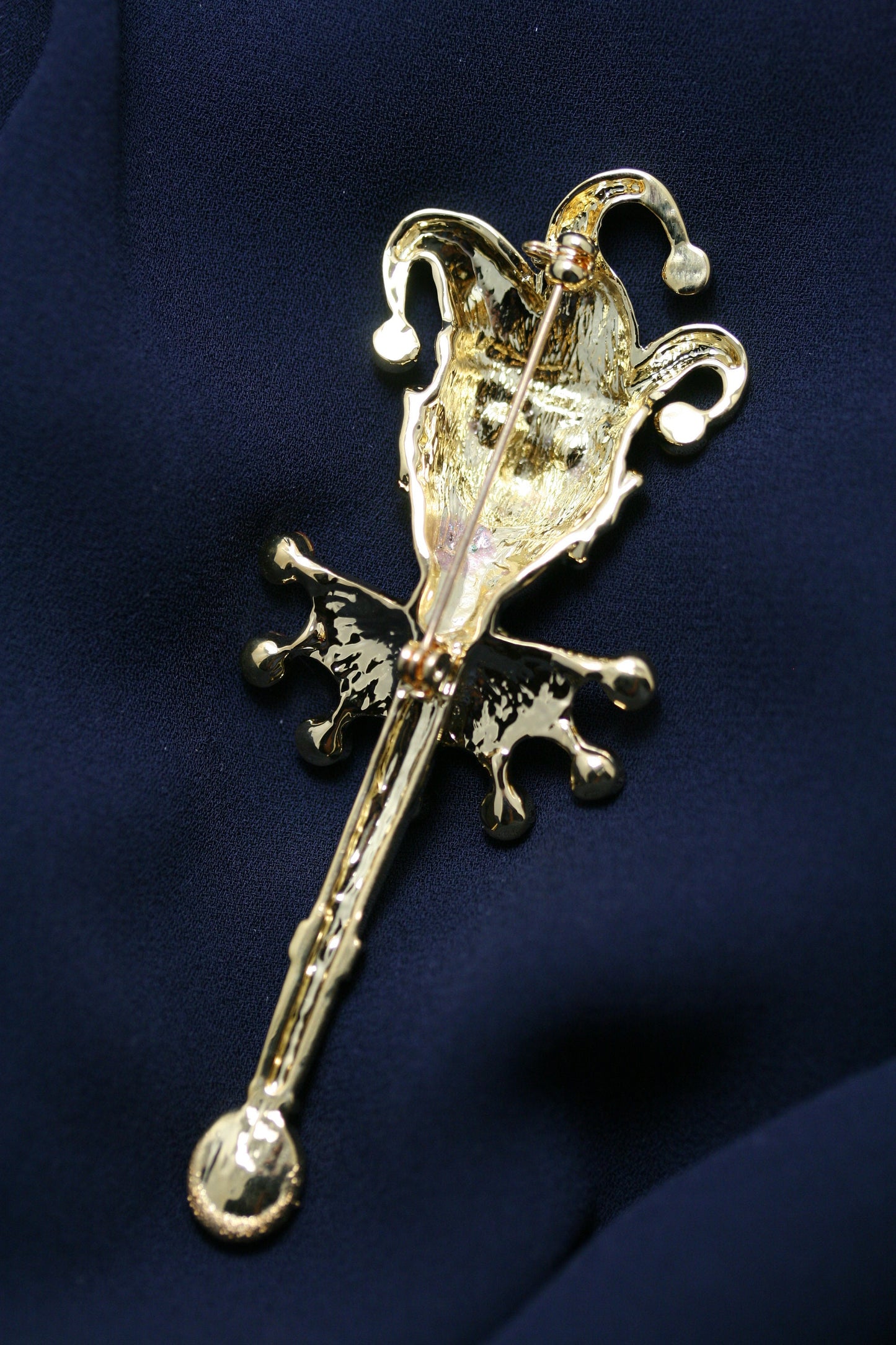 Rhinestone Clown Brooch Pin, Crystal Clown Face Pin Smiling Elegant Clown Lapel Pin